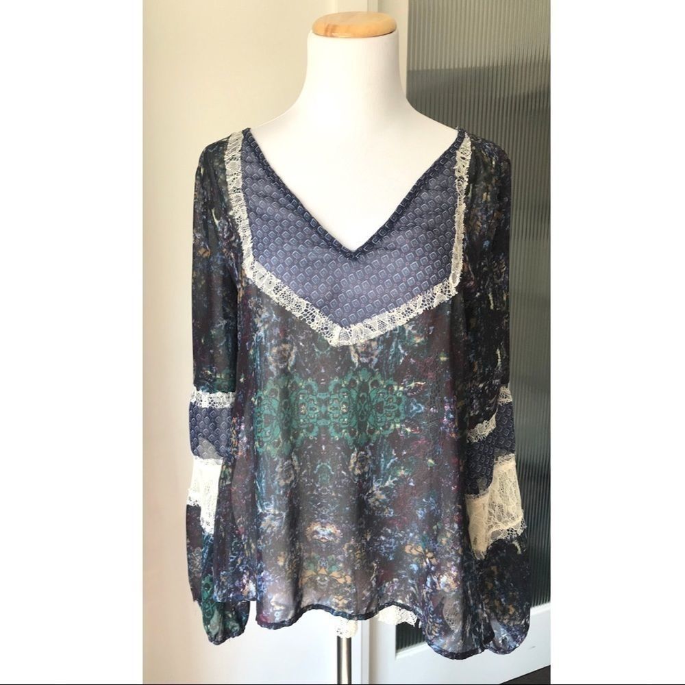 Sheer boho top by Gimmicks by BKE